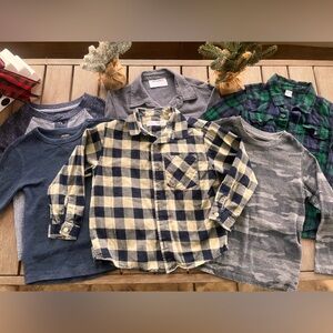 Bundle of 6 Long sleeve shirts. + 1 bonus shirt 4-5T